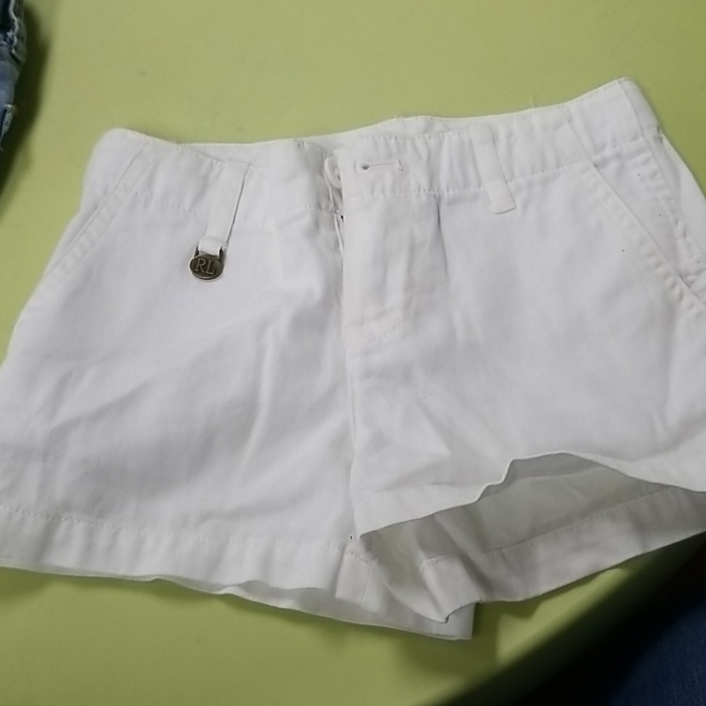 Girls white shorts
